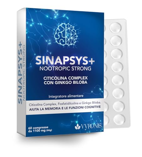 SINAPSYS+ integratore di citicolina 1000 mg Pura e colina -...