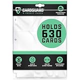 CardGuard 9-Pocket Card Sleeves Binder Sheets, 70 Count – Clear PVC-Free, Acid-Free Protector Sheets for Pokémon, YuGiOh, MTG, TCG, Game & Sports Cards