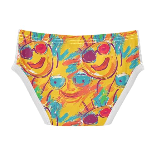 visesunny Boys Cotton Underwear Hot Sun Pattern Printed Toddler Soft Training Briefs Size 2T-8Y for Kids2