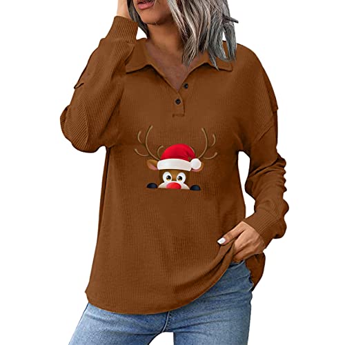 OCCIENTEC Damen Stillshirt Gestreift - Weiches Umstandsshirt Mit V-Ausschnitt