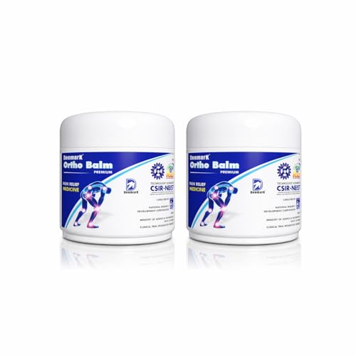 Image of Deemark Ortho Pain Releif Balm For Joint & Muscles Pain, Cramps | 100% Ayurvedic Ingredients | Instant Pain Relief | Controls inflammation or pain | (Pack of 2 x 50Gm)