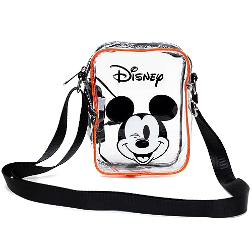 Disney Bag, Crossbody Light Up, Disney Mickey Mouse Winking Expression, Transparent, Clear PVC4