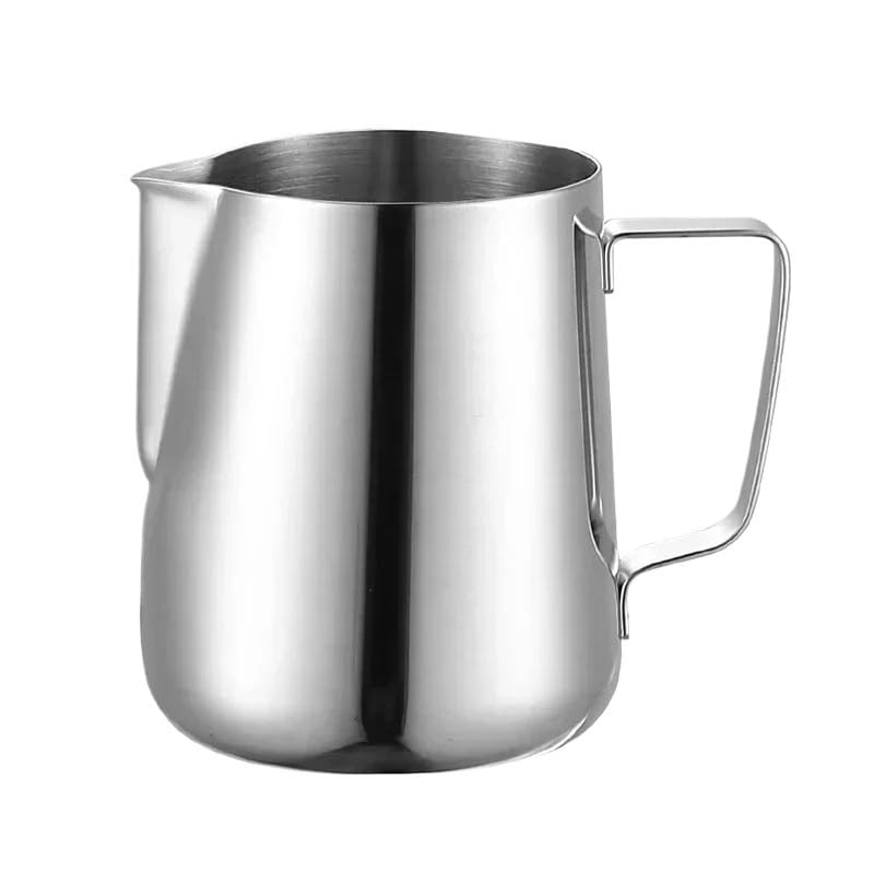 Pichet à lait en acier inoxydable 350 ml durable pour tasse et latte