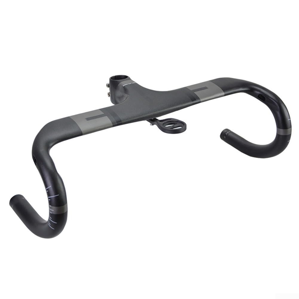 Manubrio Integrato in Fibra di Carbonio T800, per Bici da Strada, Manubrio da Corsa, Attacco Manubrio da 28,6 mm, Finitura UD Nero Opaco, Design Leggero, per Gare e Ciclismo (100x4