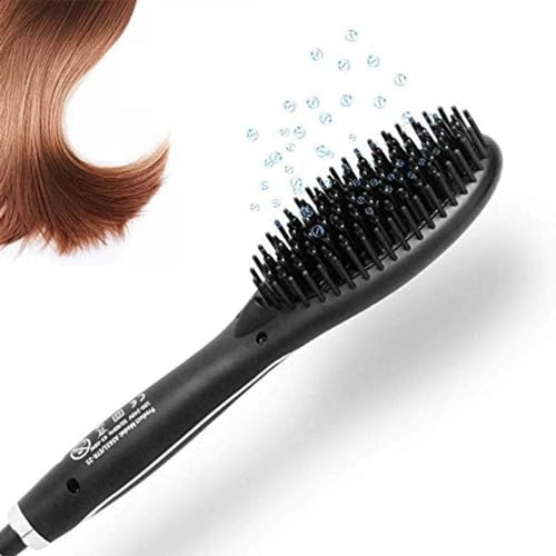 Plancha para el Cabello Ionic Hair Straightener Comb con Recubrimiento de Nano Titanio, Cepillo y Plancha para Alisado con Placas Cerámicas, Herramientas Profesionales para Estilizado miniatura 3