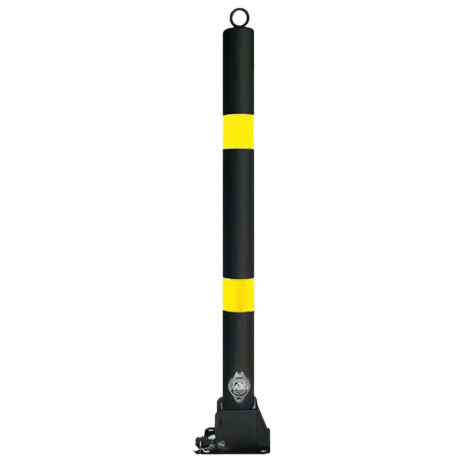 HCZKIUJY Parking Bollards - Durable Safety Posts for Driveway Barriers and Traffic Control in Sensitive Areas (Black)