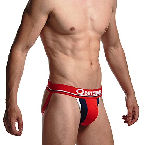 Elliptical Men's Sexy Jockstrap Underwear Cotton Brief Jock Strap Athletic Supporters3