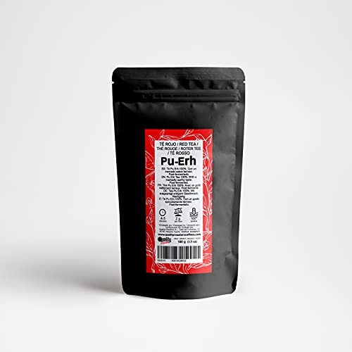 Té Rojo. Té Pu Erh. Con un marcado sabor terroso. Post-Fermentado. (100 gr)