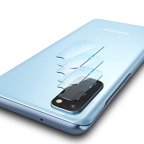 Ringke Invisible Defender Tempered Glass Compatible with Galaxy S20 Camera Lens Protector (3 Pack)