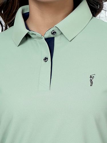 Image of STELLERS Women's Premium Polo T-Shirt, Regular Fit | Odour Resistant | Wrinkle Free | Quick Dry | Stretchable | Lightweight | Breathable | Sustainable | Anti-Static | Feather Touch Feel