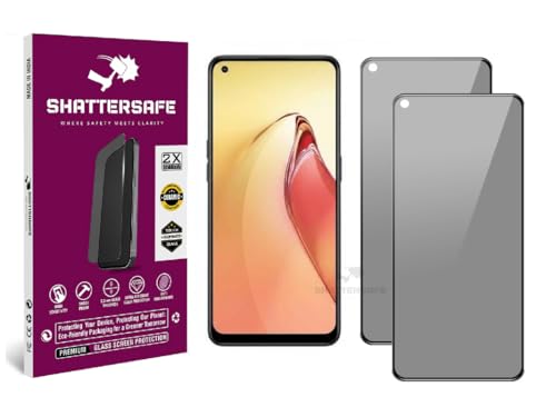 Image of Anti-Spy Privacy Tempered Glass Compatible For Oppo F21 Pro / F21s Pro / F21 Pro 5G / F21s Pro 5G [Pack of 2]. Anti-Scratch, Edge-to-Edge Protection With Easy Installation Kit.