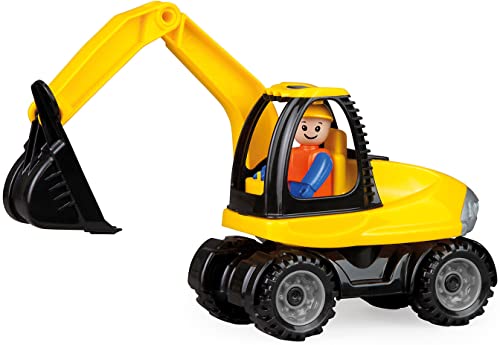 Lena 01621 - Truckies Bagger, stabiles Baustellen Fahrzeug ca. 25 cm, Bunt
