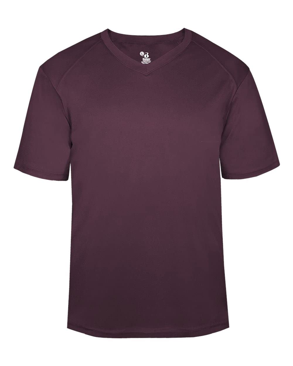 Badger Sports B-Core V-Neck Tee Maroon 4X-Large
