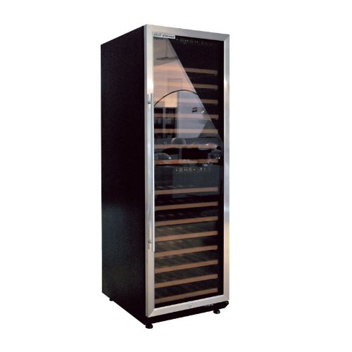 Plenti Vino Case  Vino Frigorífico 450L con 15 baldas y 2 climática de zonas Negro/Cromo