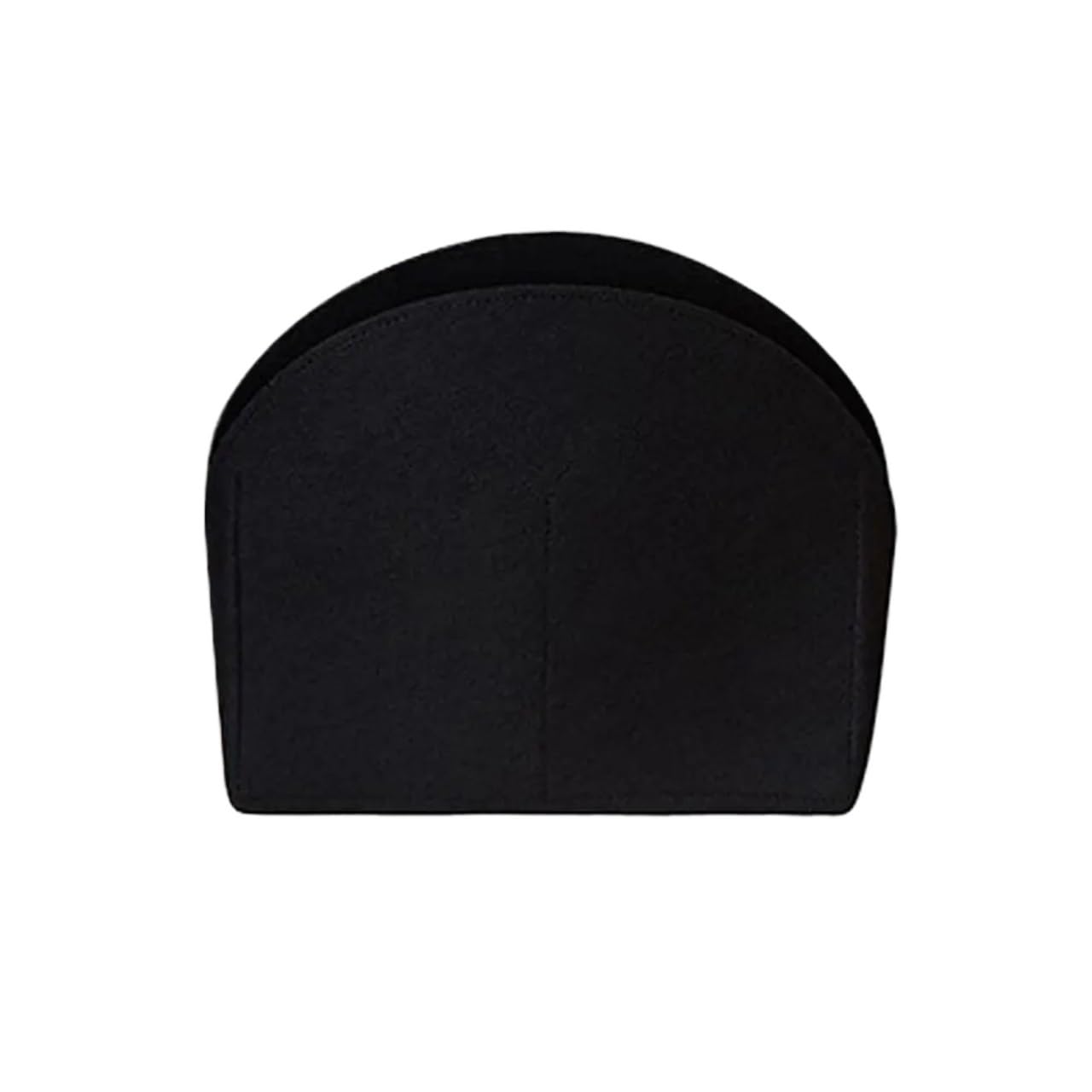 NJIEzhao Felt Handbag Insert Felt Insert Bag Support Organization Internal Storage Portable Purse Liner(Black-S)