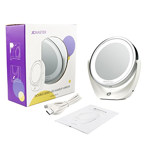 JCMASTER Specchio a LED con Ingrandimento 5x