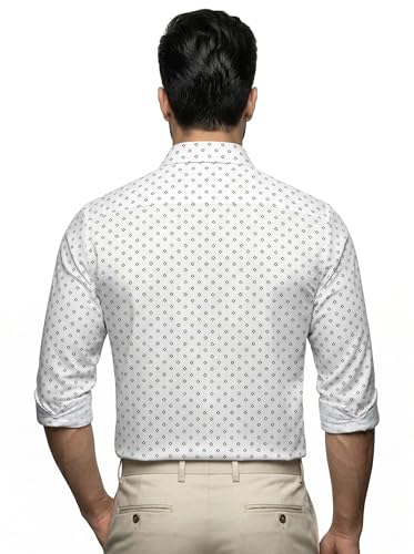Image of Amazon Brand - INKAST Men's Printed Cotton Shirt | Full Sleeve | Regular Fit | Comfortable Formal Stylish Shirt for Men | Man Shirts for Professional Look