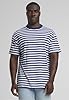 Urban Classics Basic Basic Men's Regular Stripe T-Shirt Black/White, White/Dark Blue, 4XL #4