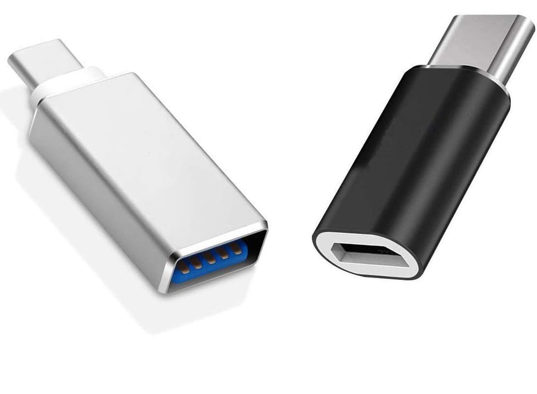 Combo Micro+OTG Jack AD1 Adapter for ONE-Plus 3,3T,5,5T,6,6T,7,8,8pro,Nord,7 Pro,7T,7T Pro, 9, 9R, 9 Pro, CE with Type C Fast Charging Cable (Fast-2022-001-00usb-003) (RL-2,WT)