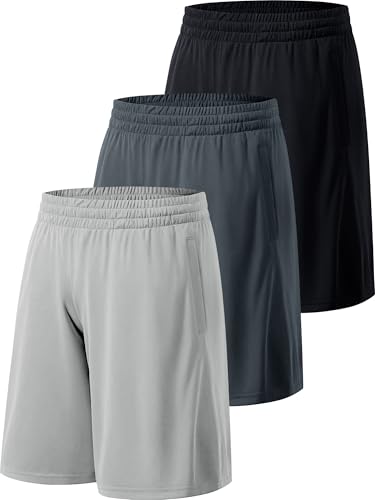 Image of Men's Athletic Shorts with Pockets and Elastic Waistband Quick Dry Activewear Workout Shorts for Men
