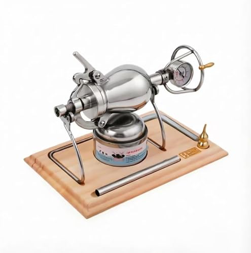 Máquina de palomitas de maíz antigua, cañón de palomitas chino vintage, palomitero de alta presión de acero inoxidable 304 para decoración del hogar y diversión DIY.(260ml)