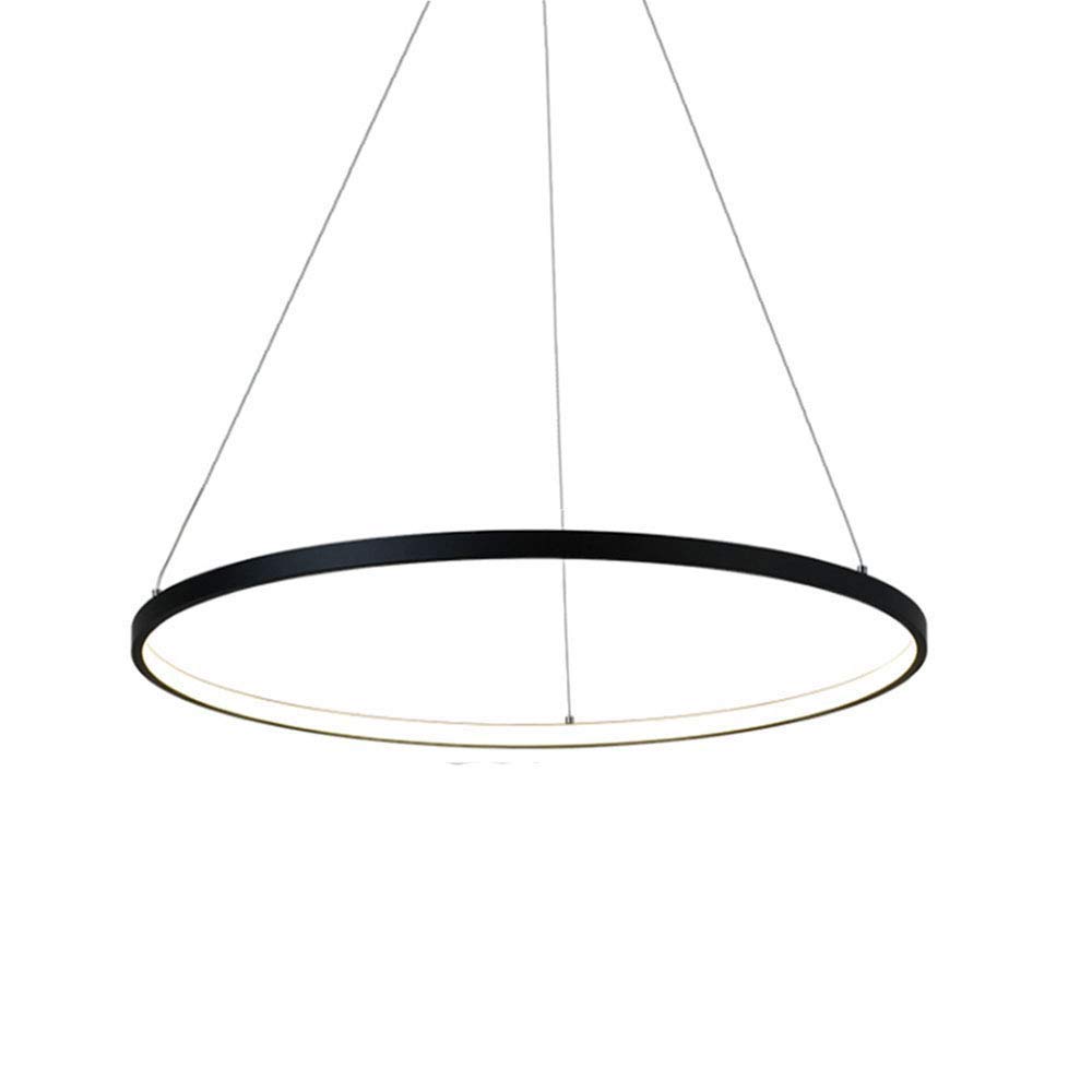 Nowoczesna lampa wisząca LED, 63 W, okrągła konstrukcja, możliwość ściemniania, idealna do jadalni, salonu, baru, kawiarni, lampy sufitowej.