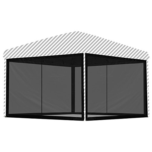 最安値 Fieldoor 3 0m タープテント用 バグガードスクリーン 虫よけサイドシート 4面 メッシュ 蚊帳 エントランス仕様 取り付け簡単の価格 比較