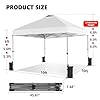 OLIXIS 10x10ft Pop Up Canopy Tent, Heavy Duty 1-Person One Push Setup, Portable Outdoor Shelter for Beach, Events, Camping Includes Rolling Carry Bag, White #1