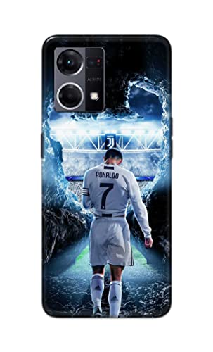 Image of Printed Hard Back Cover Case for Oppo Reno7 4G | Oppo Reno 7 4G Back Cover (Footbal Legend) -702
