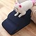 Dog Stairs and Steps for Beds Or Couches, 3-Step Pet Stairs & Steps for Small Dogs and Cats, Soft and Non-Slip Dog Ramp for Older Dogs,Pet with Joint Pain,Easy to Walk