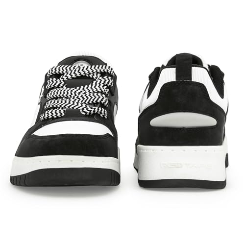 Image of Red Tape Sneakers for Men in White Black | Everyday Style | White Black | 8 UK