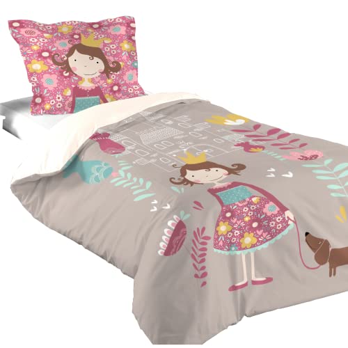 Lovely Casa - Juego de Funda nórdica + 1 Funda de Almohada - Tamaño 140 x 200 cm - 100%...