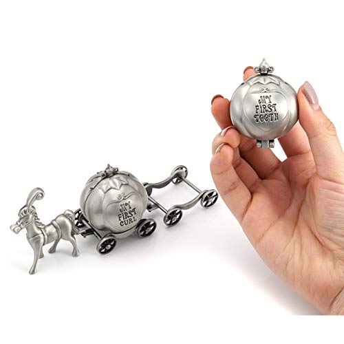 Mogoko MMUS2017230 Silver Tooth Holder, My First Tooth And Curl Keepsake Box Set, Baby Teeth Fairy Containter Gift Box thumb #3