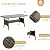 LOUVIXA Patio Furniture Set, 7 Pieces Patio Dining Sets, All Weather Outdoor Wicker Conversation Loveseat Set with Dining Table, Ottoman (227-navy)