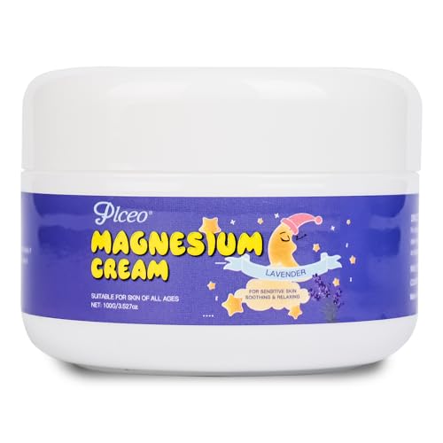 plceo magnesium lotion for babies，Sleep,Nighttime Magnesium Cream for Kids,Apply to Legs, Arms or Chest, Topical Magnesium Cream for Sleep,Lavender Calming Magnesium Oil