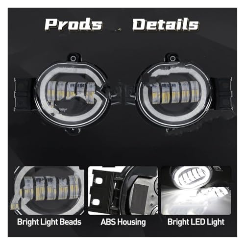 Feux antibrouillard LED 12V pour Dodge Ram 1500 2002-2008 étanches