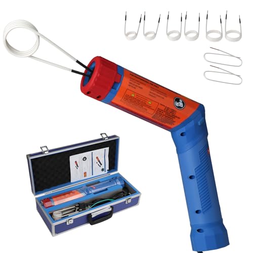 JTVTW 磁気誘導ヒーター 1100W 錆びたナット取り外しツール 無炎加熱 8コイル付き ハンドヘルド型 110V