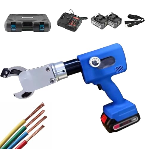 Cortador de pernos hidráulico que funciona con pilas, tijeras eléctricas inalámbricas para cortar cables de cobre y aluminio, capacidad de 65 mm, herramienta de corte portátil para profesionales