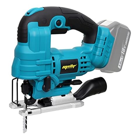 Electric Cordless Jigsaw for Makita18V Battery with Brushless Motor Power Tool,Dust Blow-Off Function, Blue(Tool Only,No Battery) Cover