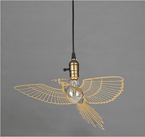 OAKLIGHTING Fly Bird Steel Modern Pendant Light Lamp Ceiling Fixture Chandelier Lighting (Chrome)