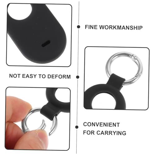 Funda de localizador de silicona resistente a caídas con cordón 5