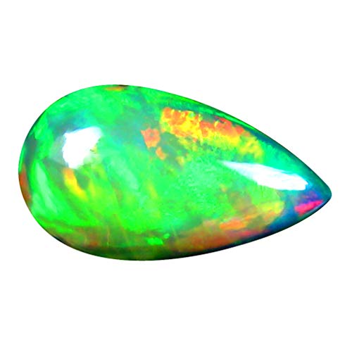 Opale éthiopienne naturelle poire cabochon 2.68 ct pour création de bijoux uniques