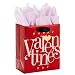 Hallmark 6" Small Valentine's Day Gift Bag with Tissue Paper (Red Happy Valentine's Day, Gold Heart)