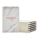 Paper Junkie 12-Pack Small Spiral Bound Motivational Notebooks, 10 x 15 cm Bulk Marble Pink Note Pads, 50 Sheets Each, Inspirational Notepads, Imagine, Believe, Inspire, Dream Cover Designs