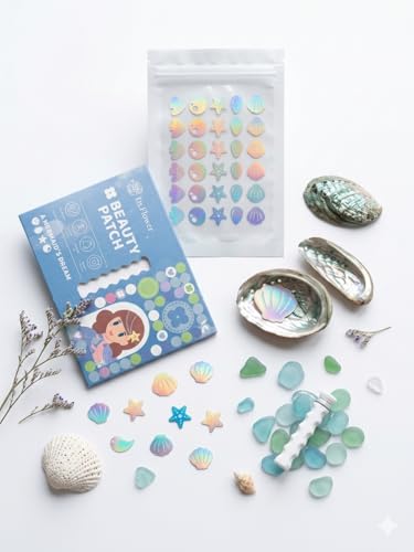 Image of Beautydots Pimple Patches - Hydrocolloid Material with Tea Tree Oil, No Harsh Chemicals, A Mermaid's Dream Design, for Acne Treatment and Blemish Care