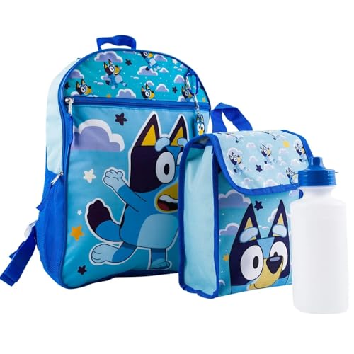 Fast Forward Bluey Conjunto de mochila de 5 peças 40,6 cm, 86470
