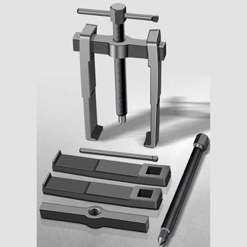 Kit de extractor de rodamientos de dos garras de acero de alto carbono, herramienta de extracción de rodamientos de rueda y engranajes de 6 pulgadas, extractor de rodamientos pequeños para rodamientos