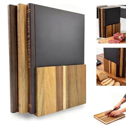 Comparison: Best Cutting Board Design Software 8 Cutting Board That Looks like Books, Chopping Board Set of 3 with Stand, Decorative Cutting Boards for Kitchen, Cheese Bread Meat Vegetable Prep Serving Board for Kitchen