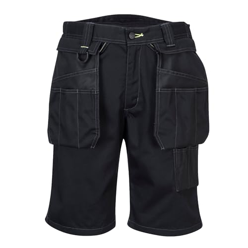 Bermuda PW3 Work Portwest vêtement de travail noir PW345BKR38 short taille 38