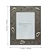 MIMOSA MOMENTS 4x6 Cat Picture Frame, Silver-Tone Pewter Metal Pet Photo Frame with Paw Print & Mouse Cutout Design, Vertical/Horizontal Tabletop Display, Memorial Keepsake for Cat Lovers & Pet Owners